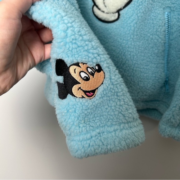 Disney Mickey Mouse Peace Sign Fleece Pullover - Picture 8 of 8